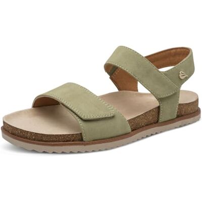 Jana Damen Wedge/Plat Sand MultiAdj+vegan OLIVE 41 Jana Damen Wedge/Plat Sand MultiAdj+vegan OLIVE 41