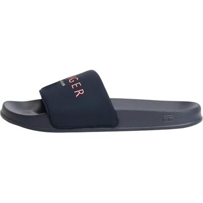 Tommy Hilfiger Herren Badeschuhe Neoprene mit Logo, Blau (Desert Sky), 46 Tommy Hilfiger Herren Badeschuhe Neoprene mit Logo, Blau (Desert Sky), 46
