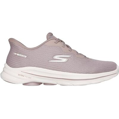 Skechers Damen Go Walk 8 Nadia Slip-InTurnschuhe, Taupe Textile/Trim, 37 EU Skechers Damen Go Walk 8 Nadia Slip-InTurnschuhe, Taupe Textile/Trim, 37 EU