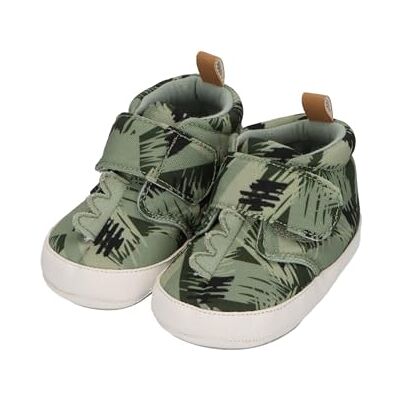 Sterntaler Babyschuh Jungle für Jungen Junglemuster aus Baumwollstoff und Kunstleder Material passt Sich ideal an den Fuß an Babyschuhe aus langlebigem Material mattgrün, 22 Sterntaler Babyschuh Jungle für Jungen Junglemuster aus Baumwollstoff und Kunstleder Material passt Sich ideal an den Fuß an Babyschuhe aus langlebigem Material mattgrün, 22