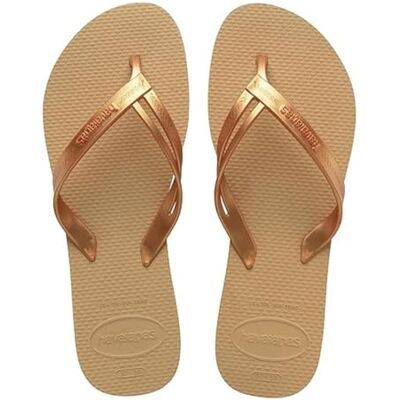 Havaianas Elegance Damen Flip Flops Golden 39/40 EU Havaianas Elegance Damen Flip Flops Golden 39/40 EU