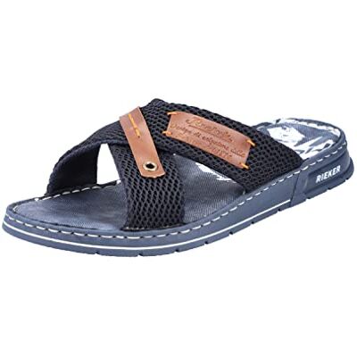 Rieker Herren Pantoletten 21239-14 blau Gr. 47 Rieker Herren Pantoletten 21239-14 blau Gr. 47
