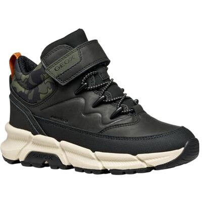 Geox JUNIOR J FLEXYPER PLUS BOY B ABX ANKLE BOOTS BLACK/MILITARY 29_EU Geox JUNIOR J FLEXYPER PLUS BOY B ABX ANKLE BOOTS BLACK/MILITARY 29_EU