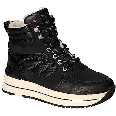 MUSTANG Damen Stiefelette Plateausohle warm gefüttert Schnürboots 1480-602, Größe:40 EU, Farbe:Schwarz MUSTANG Damen Stiefelette Plateausohle warm gefüttert Schnürboots 1480-602, Größe:40 EU, Farbe:Schwarz