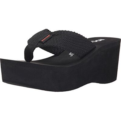 Rocket Dog Damen Crush Plateau-String Keilsandale, Schwarz, 37 EU Lässige Sandalen Rocket Dog Damen Crush Plateau-String Keilsandale, Schwarz, 37 EU Lässige Sandalen