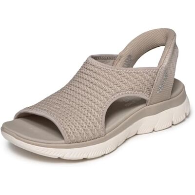 Skechers Damen Summits Sandal Sweetly Evolved Slip-InTurnschuhe, Taupe Knit, 42 EU Skechers Damen Summits Sandal Sweetly Evolved Slip-InTurnschuhe, Taupe Knit, 42 EU