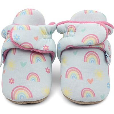 Dotty Fish Baumwoll-Babybooties – Regenbogen 6-12 monate Dotty Fish Baumwoll-Babybooties – Regenbogen 6-12 monate