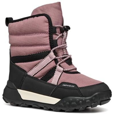 Geox JUNIOR J TREKKYUP GIRL B AB SNOWBOOTS ANTIQUE ROSE/BLACK 38_EU Geox JUNIOR J TREKKYUP GIRL B AB SNOWBOOTS ANTIQUE ROSE/BLACK 38_EU