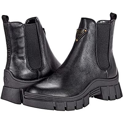 Guess Damen Hestia Stiefelette, Schwarz 002, 37.5 EU Guess Damen Hestia Stiefelette, Schwarz 002, 37.5 EU