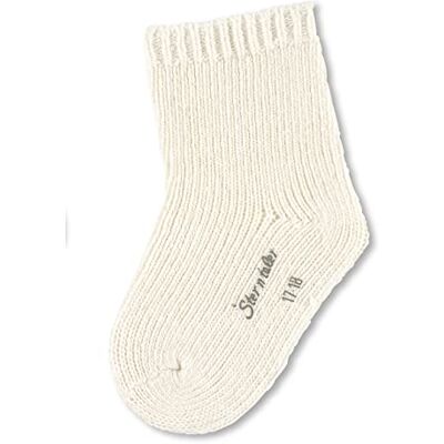 Sterntaler Baby- und Kindersocken Unisex – warme Wollsocken aus Baumwolle-Wolle-Mix – strapazierfähig und pflegeleicht – cremeweiß, Größe 26 Sterntaler Baby- und Kindersocken Unisex – warme Wollsocken aus Baumwolle-Wolle-Mix – strapazierfähig und pflegeleicht – cremeweiß, Größe 26