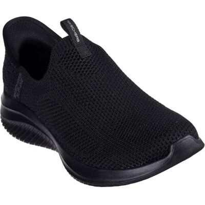 Skechers Ultra Flex 3.0 Easy Win Sneaker für Damen, Schwarzer Strickbesatz, 39.5 EU Skechers Ultra Flex 3.0 Easy Win Sneaker für Damen, Schwarzer Strickbesatz, 39.5 EU
