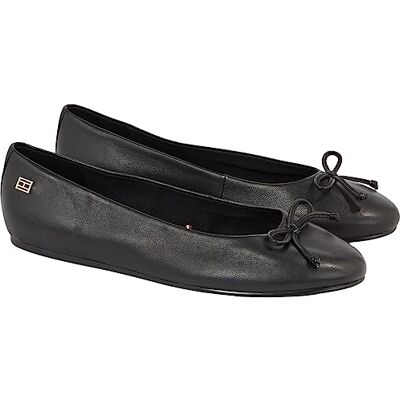 Tommy Hilfiger Damen Ballerinas Elegant, Schwarz (Black), 37 Tommy Hilfiger Damen Ballerinas Elegant, Schwarz (Black), 37