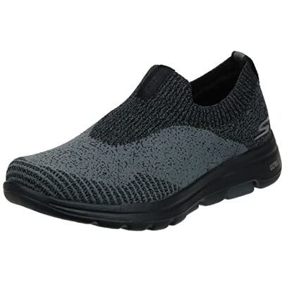 Skechers Herren Gowalk 5-Stretch Fit Athletic Slip-on Casual Loafer Walking Shoe Sneaker, Schwarz/Dunkelgrau, 45 EU Skechers Herren Gowalk 5-Stretch Fit Athletic Slip-on Casual Loafer Walking Shoe Sneaker, Schwarz/Dunkelgrau, 45 EU
