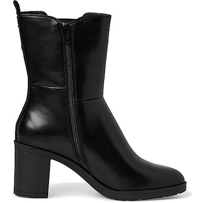 Jana Damen Stiefeletten mit Absatz aus Kunstleder Blockabsatz Weite H Mehrweite, Schwarz (Black), 37 EU Jana Damen Stiefeletten mit Absatz aus Kunstleder Blockabsatz Weite H Mehrweite, Schwarz (Black), 37 EU