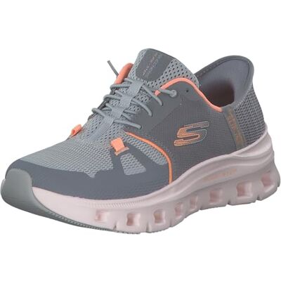 Skechers Damen Glide-Step Pro Slip-InTurnschuhe, Gray Mesh/Orange Trim, 37.5 EU Skechers Damen Glide-Step Pro Slip-InTurnschuhe, Gray Mesh/Orange Trim, 37.5 EU