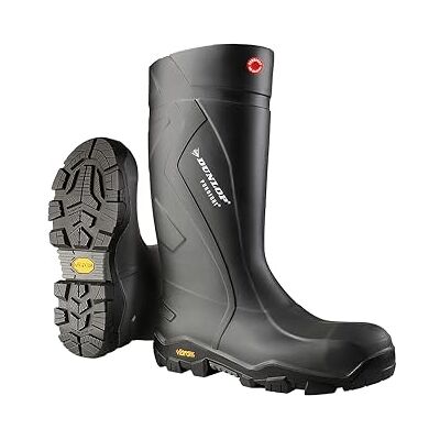 Dunlop Protective Footwear, CC22A33, Purofort+ Reliance Full Safety mit Vibram, Schwarz, Größe 43 EU Dunlop Protective Footwear, CC22A33, Purofort+ Reliance Full Safety mit Vibram, Schwarz, Größe 43 EU