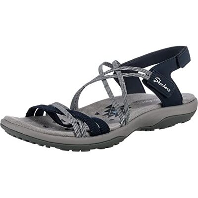 Skechers Reggae Slim Takes Two Damensandalen, Marineblau, 42 EU Skechers Reggae Slim Takes Two Damensandalen, Marineblau, 42 EU