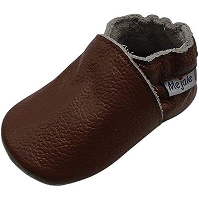 Mejale Premium Weiche Leder Lauflernschuhe Krabbelschuhe Babyschuhe Mokassin (6-12 Monate, Braun,M) Mejale Premium Weiche Leder Lauflernschuhe Krabbelschuhe Babyschuhe Mokassin (6-12 Monate, Braun,M)
