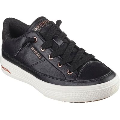 Skechers Damen Arch Fit Arcade-On My Way Sneaker, Black Duraleather, 37.5 EU Skechers Damen Arch Fit Arcade-On My Way Sneaker, Black Duraleather, 37.5 EU