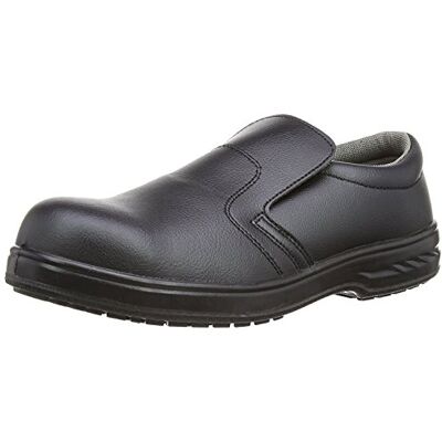 Portwest Herren Steelite Slip On Safety Shoe S2 cuisinier boucher charcutier > chausures de cuisine, Schwarz, 44 EU Portwest Herren Steelite Slip On Safety Shoe S2 cuisinier boucher charcutier > chausures de cuisine, Schwarz, 44 EU