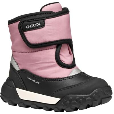 Geox BABY B TREKKYUP GIRL B ABX ANKLE BOOTS BLACK/ROSE 25_EU Geox BABY B TREKKYUP GIRL B ABX ANKLE BOOTS BLACK/ROSE 25_EU