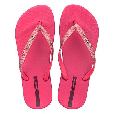 Ipanema Anat Lolita Fem Flip Flop mit Glitzer Damen Zehentrenner, PINK/GLITTER PINK, 37 Ipanema Anat Lolita Fem Flip Flop mit Glitzer Damen Zehentrenner, PINK/GLITTER PINK, 37