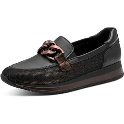 Jana Damen Slip On Vegan 8-24766-42 Sneaker, Black/Bronze, 37 EU Jana Damen Slip On Vegan 8-24766-42 Sneaker, Black/Bronze, 37 EU