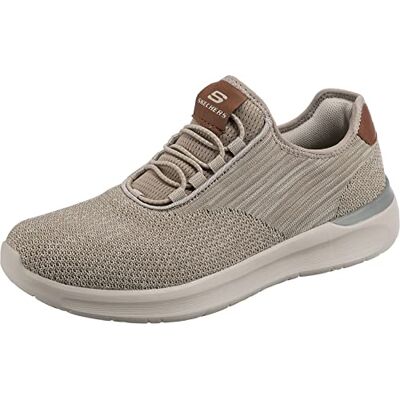 Skechers Herren Lattimore Coringa Sneaker, Taupe Knitted Mesh, 45 EU Skechers Herren Lattimore Coringa Sneaker, Taupe Knitted Mesh, 45 EU