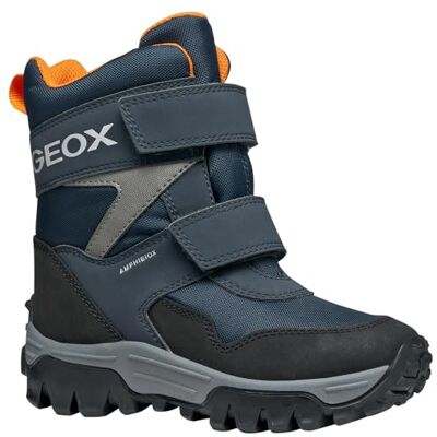 Geox JUNIOR J HIMALAYA BOY B ABX ANKLE BOOTS NAVY/ORANGE 27_EU Geox JUNIOR J HIMALAYA BOY B ABX ANKLE BOOTS NAVY/ORANGE 27_EU