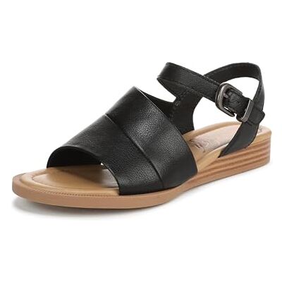Blowfish Damen Ardice Flache Sandals, Schwarzes Kunstleder, Mittel Fit, EU 40 Blowfish Damen Ardice Flache Sandals, Schwarzes Kunstleder, Mittel Fit, EU 40