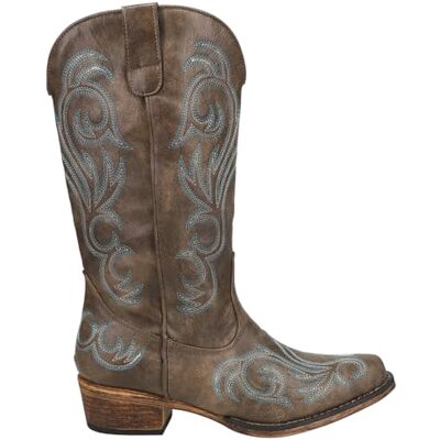 ROPER Damen Riley Round Toe Cowboy Boots Westernstiefel, Braun, 38.5 EU ROPER Damen Riley Round Toe Cowboy Boots Westernstiefel, Braun, 38.5 EU