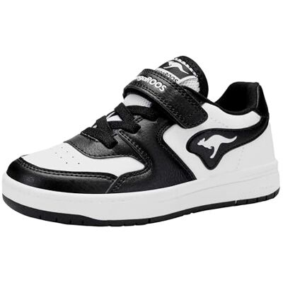 KangaROOS Jungen K-cp Fair Ev Sneaker, Jet Black White, 28 EU KangaROOS Jungen K-cp Fair Ev Sneaker, Jet Black White, 28 EU