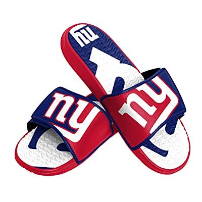FOCO Herren Team Athletic Sport Shower Flip Flop Sandalen New York Giants NFL Colorblock Big Logo Gel Slides-L FOCO Herren Team Athletic Sport Shower Flip Flop Sandalen New York Giants NFL Colorblock Big Logo Gel Slides-L