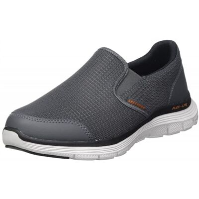 Skechers Herren Flex Advantage 4.0 Tuscan Sneaker, Charcoal Mesh Pu Orange Trim, 46 EU Skechers Herren Flex Advantage 4.0 Tuscan Sneaker, Charcoal Mesh Pu Orange Trim, 46 EU