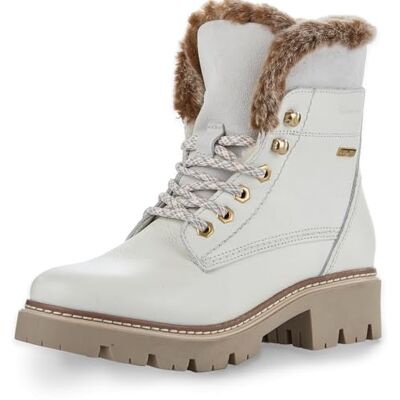 Tamaris Damen Warmfutter Stiefel Leder Blockabsatz Duo-Tex; OFFWHITE, EU 39 Tamaris Damen Warmfutter Stiefel Leder Blockabsatz Duo-Tex; OFFWHITE, EU 39