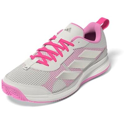 Adidas Damen Avaflash Low Tennis Shoes, core White/Silver met./Lucid pink, 42 2/3 EU Adidas Damen Avaflash Low Tennis Shoes, core White/Silver met./Lucid pink, 42 2/3 EU