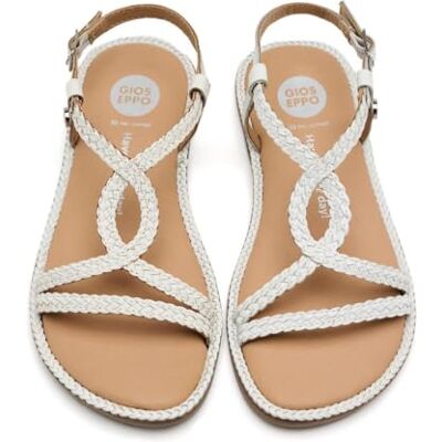 GIOSEPPO Damen Suffield Flache Sandale, weiß, 35 EU GIOSEPPO Damen Suffield Flache Sandale, weiß, 35 EU