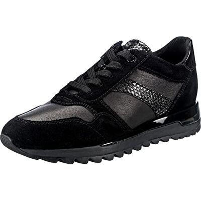 Geox Damen D Tabelya Sneakers, Schwarz, 38 EU Geox Damen D Tabelya Sneakers, Schwarz, 38 EU