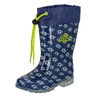 Lico Unisex Kinder Power Blinky Gummistiefel, Marine Weiss Lemon, 25 EU Lico Unisex Kinder Power Blinky Gummistiefel, Marine Weiss Lemon, 25 EU