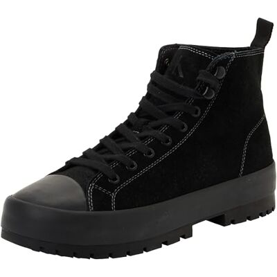 Calvin Herren Lugged Hybrid High Lace-up Auth Ym0ym01092 Sneaker, Black Triple Black, 42 1/3 EU Calvin Herren Lugged Hybrid High Lace-up Auth Ym0ym01092 Sneaker, Black Triple Black, 42 1/3 EU