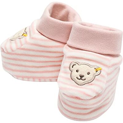 Steiff Unisex Baby Babyschuhe GOTS Baby Wellness gestreift, 2 Steiff Unisex Baby Babyschuhe GOTS Baby Wellness gestreift, 2