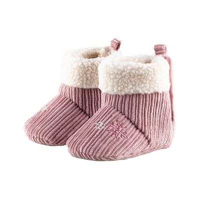 Sterntaler Babystiefel bedruckt mit Eiskristall, Mädchen Baby Schuhe mit aufgenähter und rutschfester Sohle Klettverschluss Winterschuhe aus Cord gefüttert mit Flausch Bouclé, mattrosa, 16 Sterntaler Babystiefel bedruckt mit Eiskristall, Mädchen Baby Schuhe mit aufgenähter und rutschfester Sohle Klettverschluss Winterschuhe aus Cord gefüttert mit Flausch Bouclé, mattrosa, 16