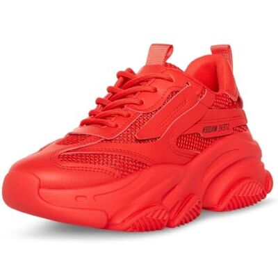 Steve Madden Possession Damen-Sneaker, rot, Größe 43, Rot/Ausflug, einfarbig (Getaway Solids), 40 EU Steve Madden Possession Damen-Sneaker, rot, Größe 43, Rot/Ausflug, einfarbig (Getaway Solids), 40 EU