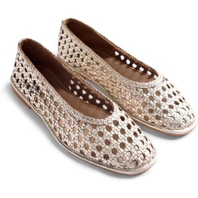 GIOSEPPO Embeya Mary Jane Flache Damenschuhe, Platin, Größe 38 GIOSEPPO Embeya Mary Jane Flache Damenschuhe, Platin, Größe 38