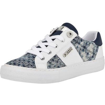 GUESS Loven Sneaker - Größe 7.5 - Weiß/Blau GUESS Loven Sneaker - Größe 7.5 - Weiß/Blau