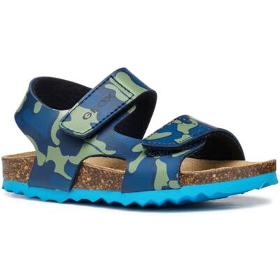 Geox B CHALKI Boy Sandal, Navy/Dk Azure, 25 EU Geox B CHALKI Boy Sandal, Navy/Dk Azure, 25 EU