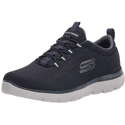 Skechers Mens Men's Summits Louvin Loafer, Navy, 7.5 Wide US Skechers Mens Men's Summits Louvin Loafer, Navy, 7.5 Wide US