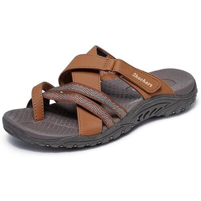 Skechers Damen Reggae-Sunday Stroll Flipflop, Braun, 37 EU Skechers Damen Reggae-Sunday Stroll Flipflop, Braun, 37 EU