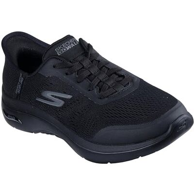 Skechers Damen Go Walk Arch Fit 2.0 Valencia Slip-InTurnschuhe, Black Textile/Trim, 39.5 EU Skechers Damen Go Walk Arch Fit 2.0 Valencia Slip-InTurnschuhe, Black Textile/Trim, 39.5 EU