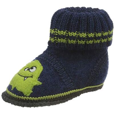 Beck Jungen Monster Hausschuh, Blau, 28 EU Beck Jungen Monster Hausschuh, Blau, 28 EU